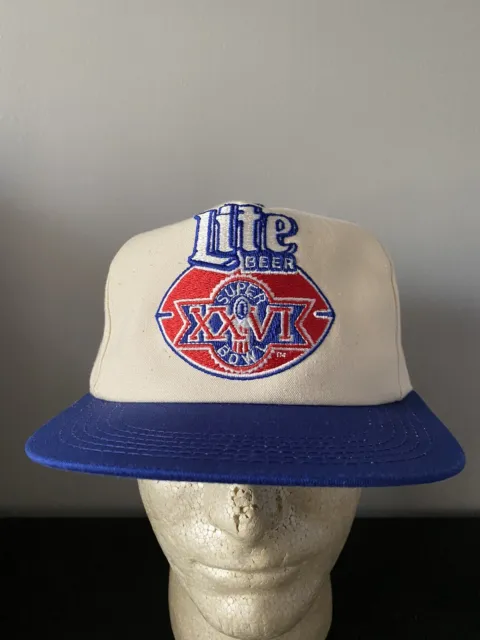 Vintage Baseball Cap Trucker Hat Snapback NFL Football Lite Beer Super Bowl XXVI