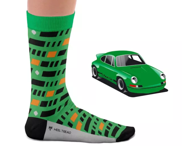 HEEL TREAD Socken im Design "RS 2.7" Gr. 41-46 - Auto Oldtimer Rally Race Socks