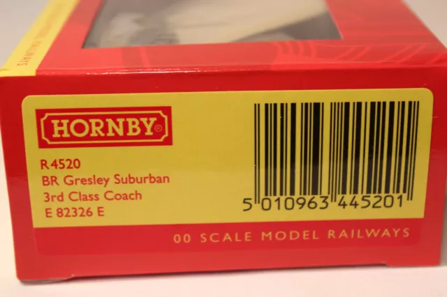 HORNBY R4520 GRESLEY non-vestibuled suburban third class E82326E in BR crimson £31.92 - PicClick UK