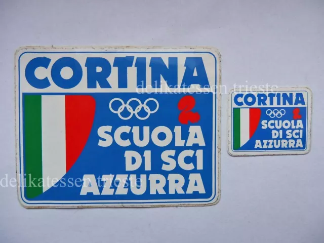 CORTINA SCUOLA SCI ski ADESIVO 2 adesivi STICKER originale vintage EUR 9,99  - PicClick IT