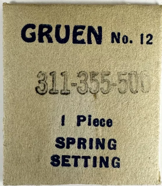 Gruen Factory Eb440 Cal311-355-500  Spring Setting Nos  Watch Repair Part Wp2