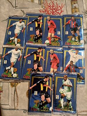 10 buste di figurine Top 2002 Mundicromo Stickers Zidane Casillas Xavi