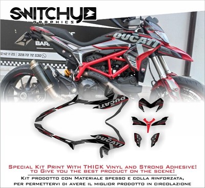 Adesivi per Ducati Hypermotard 796/1100 Black & White 