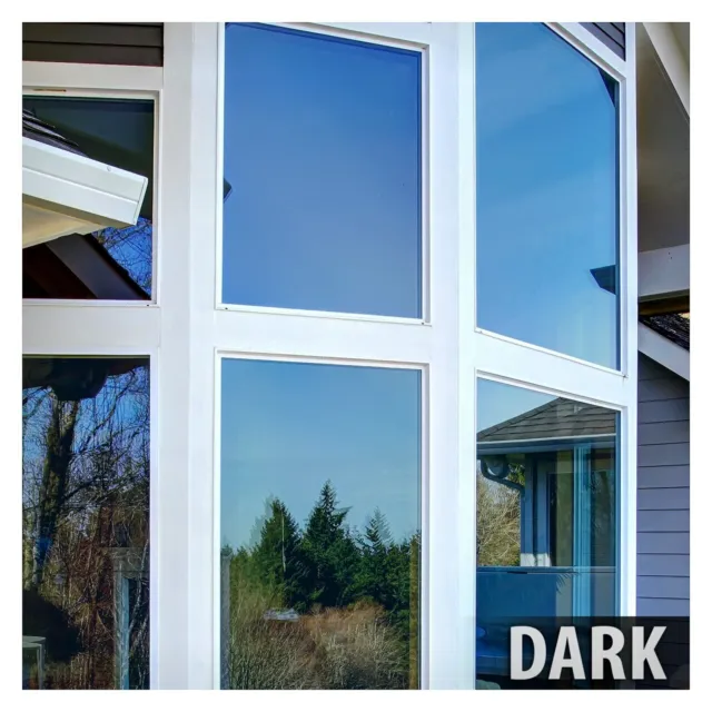 BDF PRBL Window Film Premium Color High Heat Control and Daytime Privacy Blue