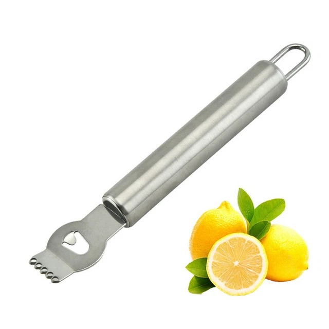 PREMIUM STAINLESS STEEL Lemon Zester Peeler Bar Tool Kitchen