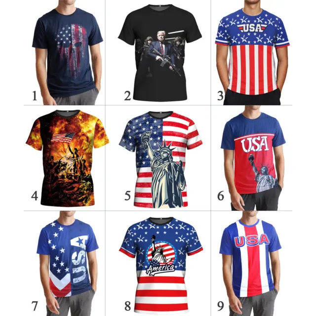 USA SPORTS T-SHIRT America Flag Top Clothes Shirt Demon Toddler Top ...
