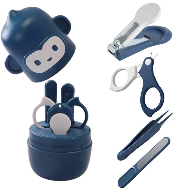 Baby Nail Kit, Baby Nail Clipper, Scissor, Nail File, Tweezer, 4-in-1 B...
