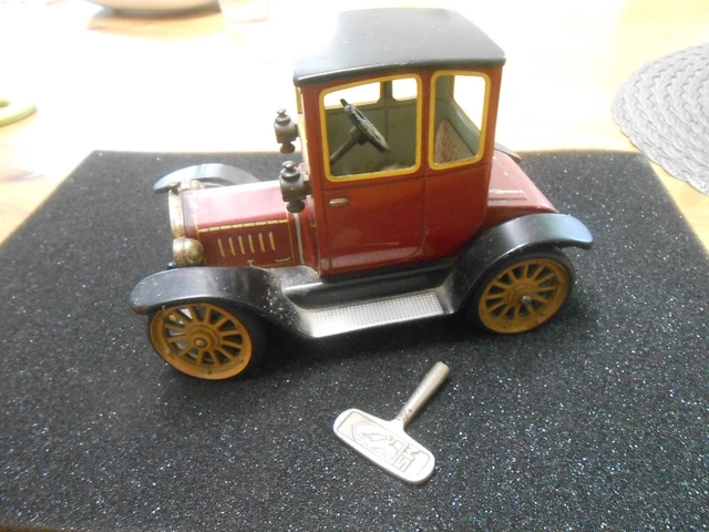 Miniature Voiture Ancienne Schuco 1227 - Ford Coupe T 1917 - Vintage Mécanique