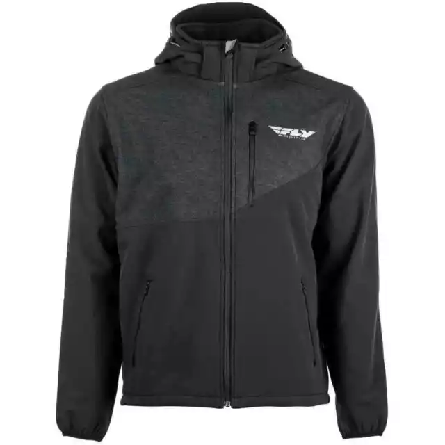 Fly Racing Checkpoint Mens Lightweight Zip Up Jacket - Black - Small