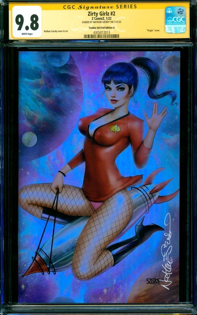 Zirty Girlz #2 STAR TREK FOIL VIRGIN VARIANT CGC SS 9.8 signed Nathan Szerdy