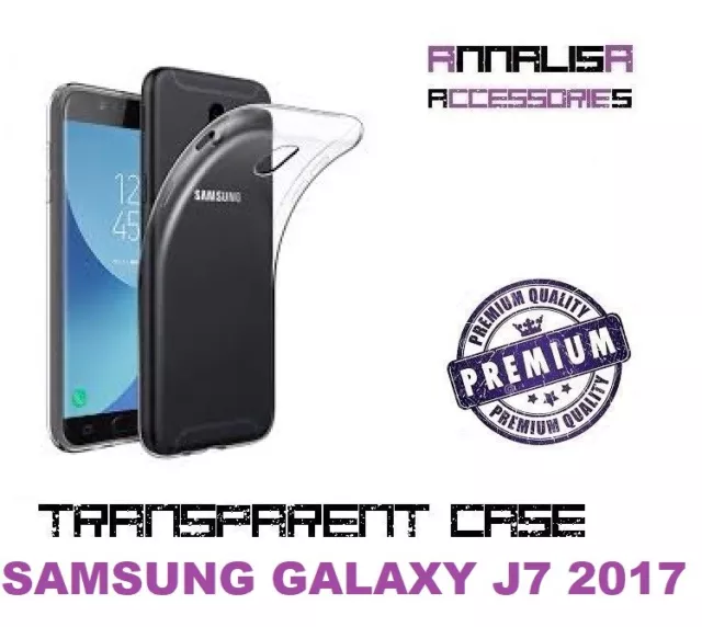 COVER TRASPARENTE Per SAMSUNG GALAXY J7 2017 SM-J730F CUSTODIA SILICONE GEL SLIM