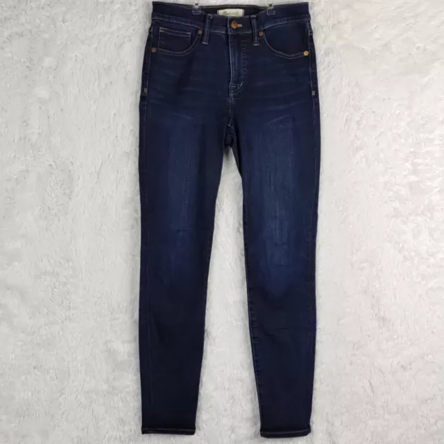 Madewell Womens Jeans 9" High Rise Skinny Blue Denim Rinse Wash Stretch 26