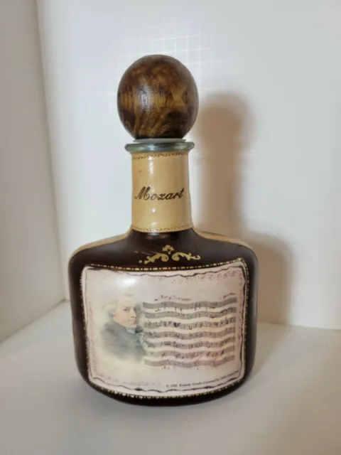 Fausto Corduri Italian Leather Mozart Liquor Bottle