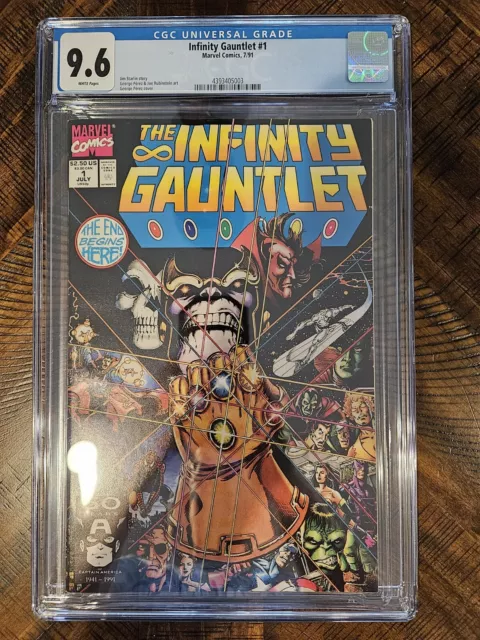 Infinity Gauntlet #1! CGC 9.6! 🔑 1991 Perez!