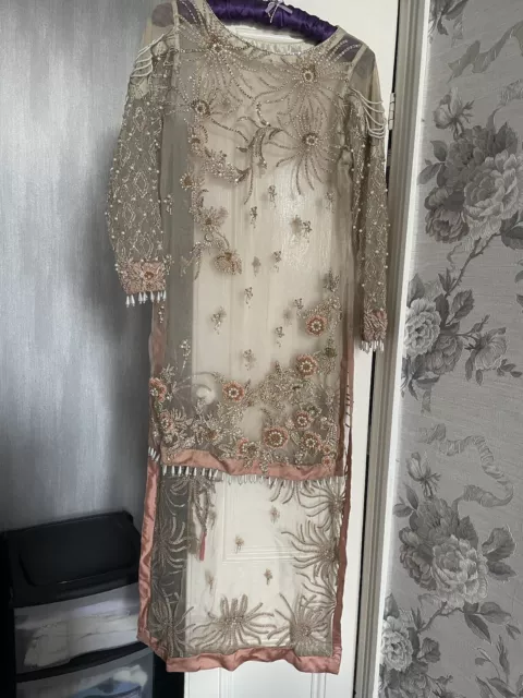 asian pakistani indian wedding/party wear dress Elan Outift 2