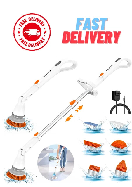 Electric Cleaner Polisher Machine Bathroom Scrubber Buffer Burnisher Tile Hard