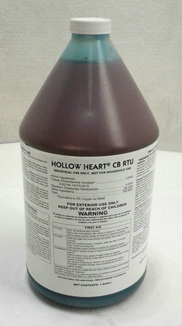 Hollow Heart CB Internal Wood Pole Preservative Treatment Concentrate RTU 1 Gal