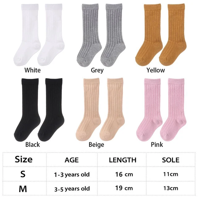 Toddler Leg Warmer Calzini di cotone Calzini per bambini Caldo invernale 4