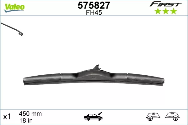 VALEO 575827 Wiper Blade for HONDA,HYUNDAI,KIA,LEXUS,MAZDA,MITSUBISHI,OPEL,TOYOT