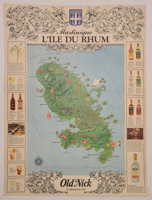 Old Nick Bardinet - Rhum Blanc - b. Années 1960 - 75cl