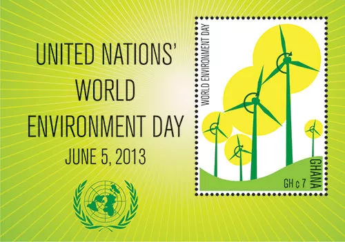 Ghana 2013 - UN World Environment Day - Stamp Souvenir Sheet - Scott #3734 - MNH