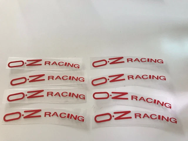 ORIGINAL OZ RACING Aufkleber Sticker Felgenaufkleber Rot für 18/19/20 ...