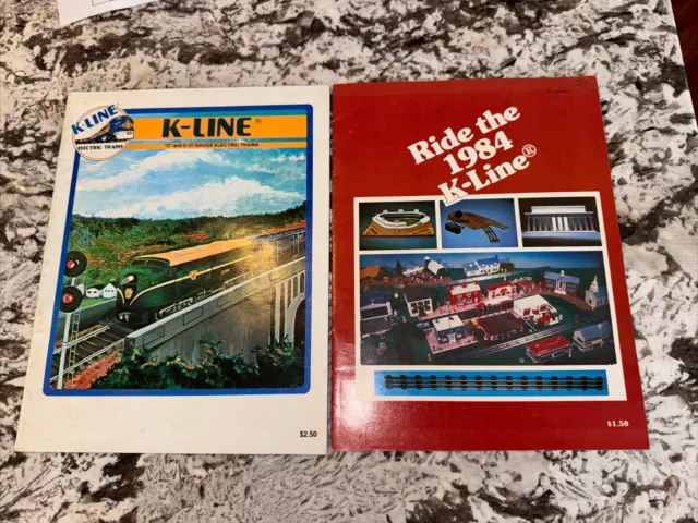 1984 & 1987 K-Line MDK Train Catalog Accessories, Tracks, Buildings
