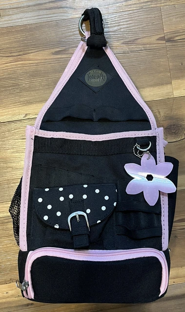 AMMs The Original Te-Ally Cool On-the-Go Libro de recortes artesanal lona bolsa rosa puntos