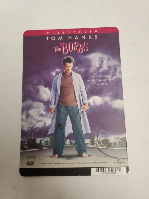 The Burbs BLOCKBUSTER SHELF DISPLAY DVD BACKER CARD ONLY 5.5"X8"