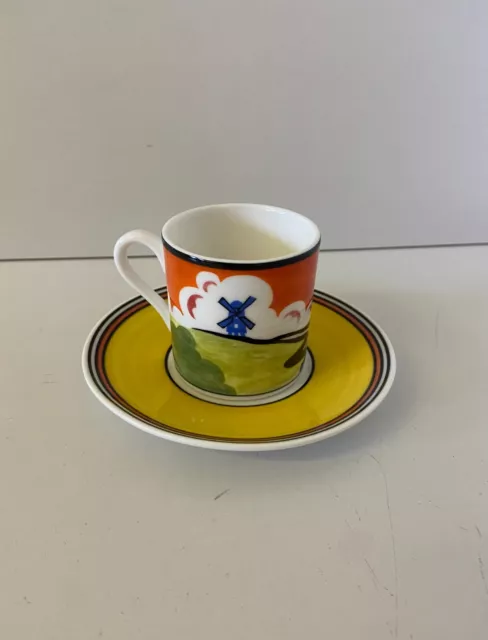 Limited Edition Clarice Cliff Wedgewood ‘Café Chic’ Windmill, May Ave & Red Tree
