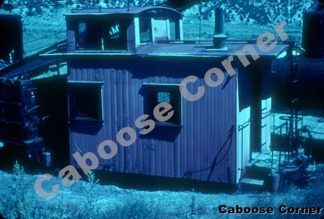 Uintah Railway Caboose #2 at Atachee CO  Richard B Jackson 35mm Slide Al Chione