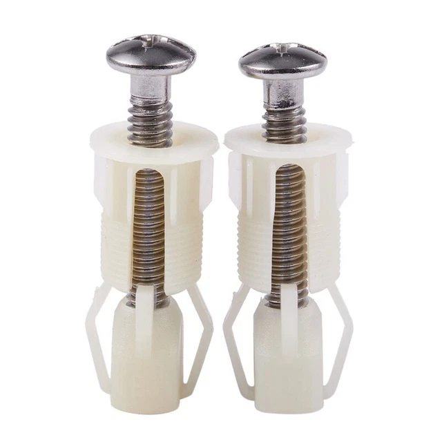 2 pz fissaggi viti in plastica fai da te per WC adatti sedili WC cerniere strumenti di riparazione V8V3