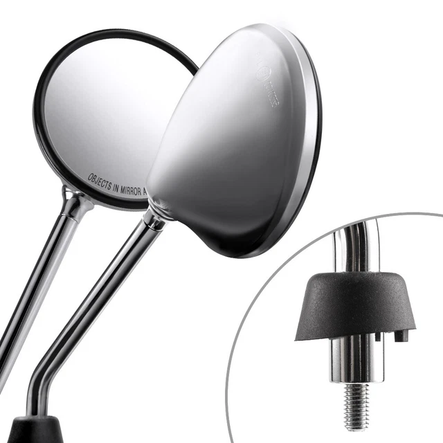 KiWAV OEM spec convex rétros steel x PAIR (L+R) pour Piaggio Liberty 50 2stroke