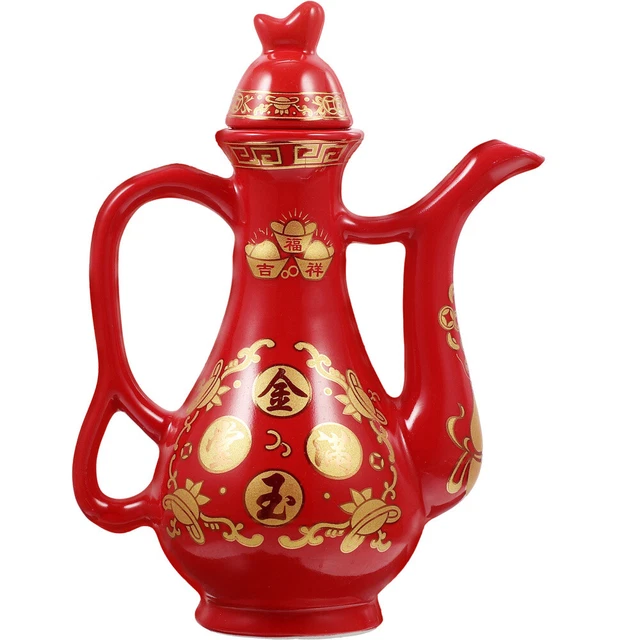 Olla de agua budista salón budista frasco ornamento estilo vintage cerámica