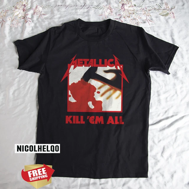 METALLICA KILL EM All Rock Band Black Unisex T-Shirt Size S-5XL