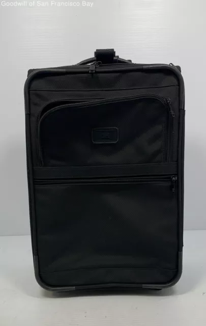 Tumi Wheeled Rolling Suitcase Travel Luggage Carryon Multi Pockets Black