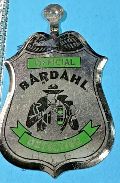 Bardahl Official Detective Badge- Oil Advertisement Promotion VINTAGE