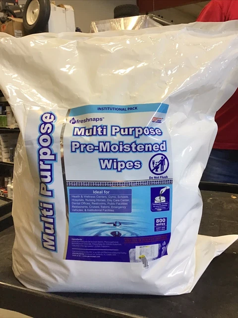 Germisept Freshnaps Multi Purpose Pre-Moistened Wipes 800 Count (4 Pack)
