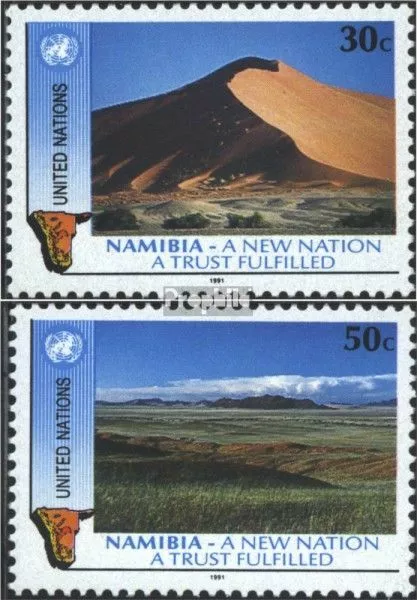 ONU - Nuovo New york 612-613 (completa Edizione) nuovo linguellato 1991 Namibia