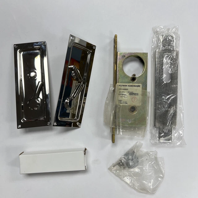 Baldwin Estate 8585-140  - Pocket Door Hardware Locks Sliding Door Hardware