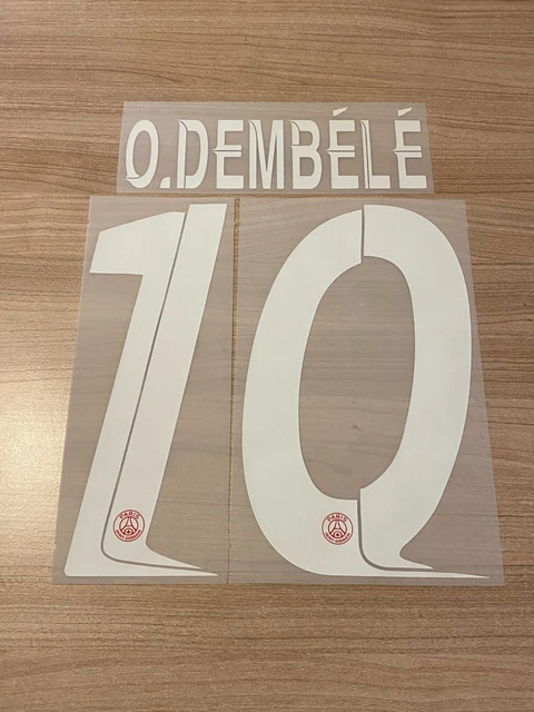 Flocage Officiel PSG Domicile 24/25 - Dembélé N°10 - Neuf Avec étiquettes