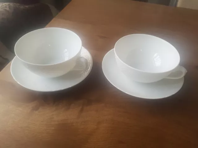 Bing grondahl Denmark elegance coffee cups & saucers x2. 102&108