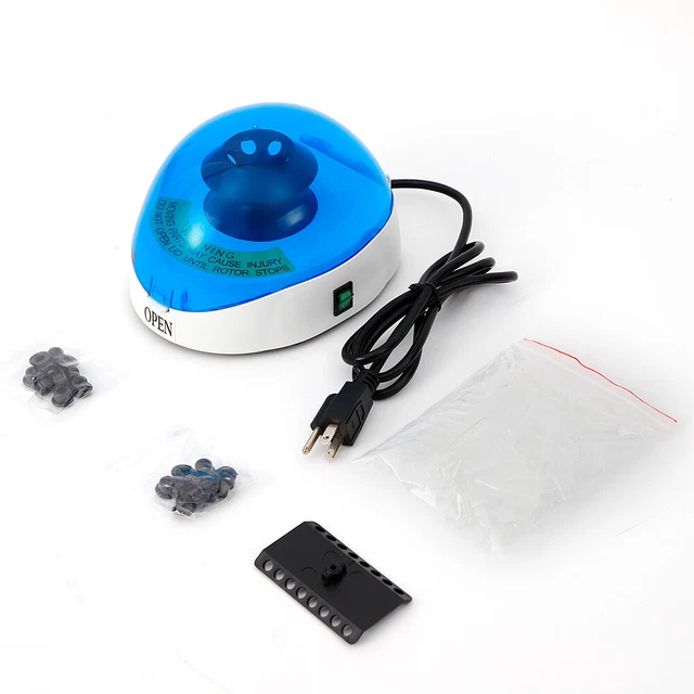 Lab Mini Centrifuge Machine Electric Microcentrifuge With 2 Rotors 110V 4000rpm