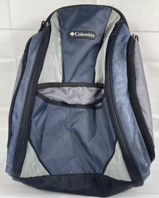 Columbia Blue Backpack Outdoor Baby Diaper Bag Changing Pad Insulated Pocket