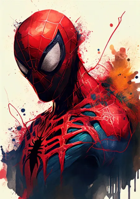 BUY 2 GET 2 FREE Spiderman Marvel DC Superhero minimalist Print Poster Wall Art