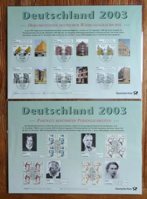 BRD Kursmünzensatz 2003 PP KMS Deutschland Münzen und Marken A,D,F,G,J + Dauerse 3