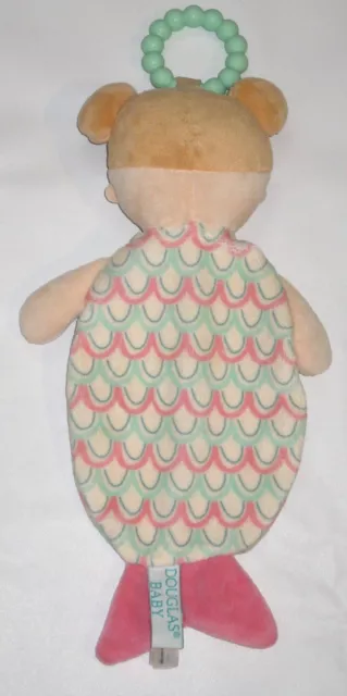 Douglas Baby Mermaid Plush TEETHER Security Blanket Lovey Toy Doll 12" 3