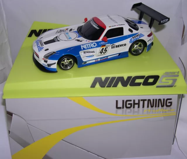 Ninco Mercedes SLS GT3 #45LIGHTNING Nitro P.Hirsch-F.sladecka Body Dramatic MB