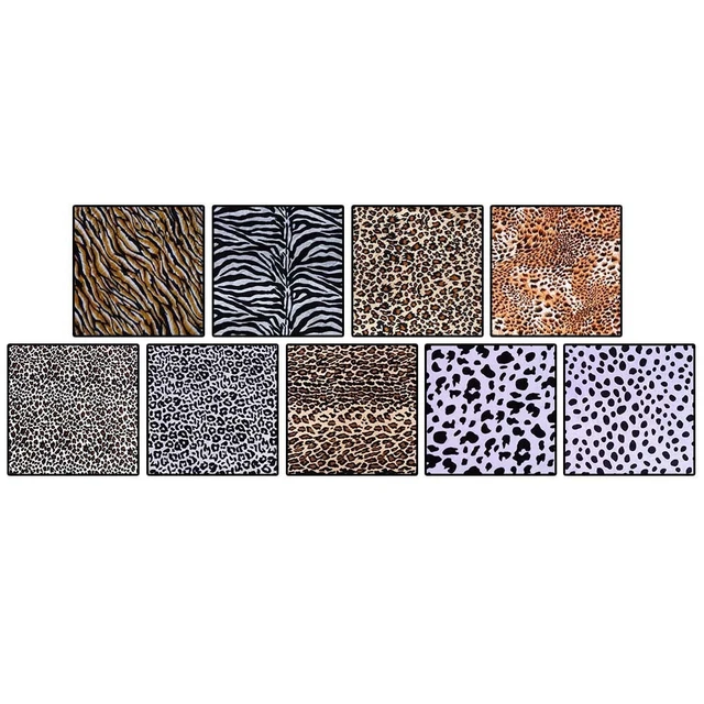 Tela de impresión animal 100x 150cm Leopardo Tigre Vaca O Cebra Sofá Disfraces Material