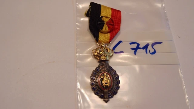 Orden Belgien Verdienstorden für Arbeiter mit Rosette (c715)